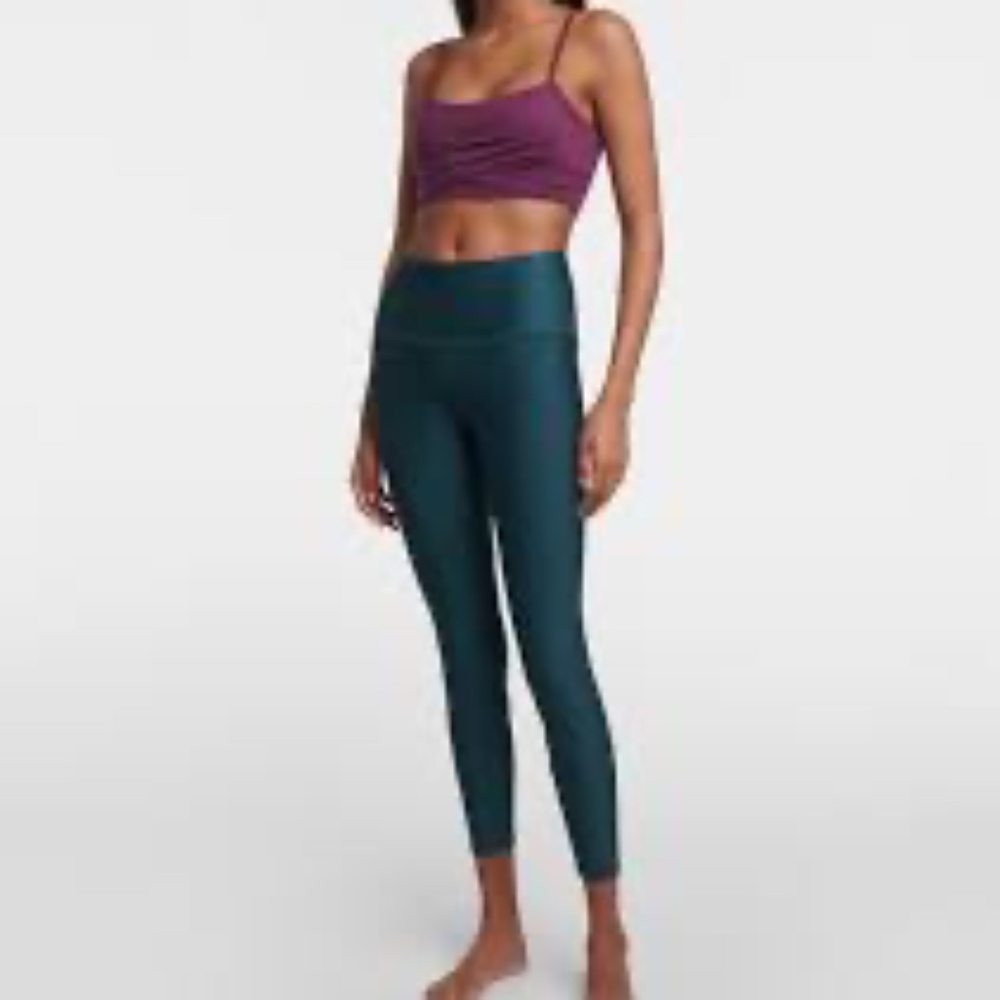 7/8" High Rise Midnight Green Leggings